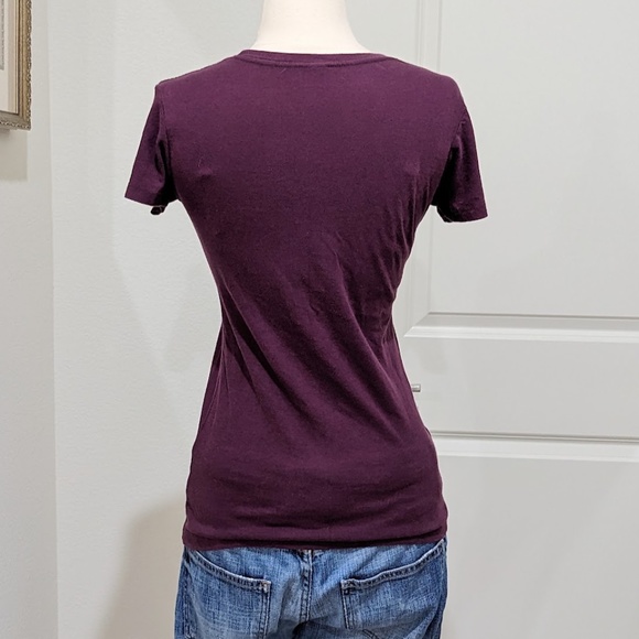 SOLD -- Rare! Bettie Page Tee Top by Olivia De Berardinis Purple T-Shirt - Small - Picture 6 of 9